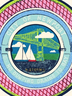 Newport Manhole Cover— Newport RI Print